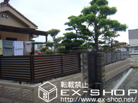 のフェンス・柵 プリレオR5型フェンス［フリーポールタイプ］ 施工例