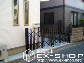 のカーゲート トリップゲート PA型 ノンレール 片開き 施工例