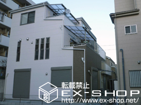 のバルコニー・ベランダ屋根 パワーアルファ F型 単体 屋根タイプ 積雪〜30cm対応 施工例