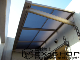 のバルコニー・ベランダ屋根 ライザーテラスII F型 ルーフタイプ 単体 積雪〜20cm対応 施工例