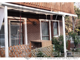 のテラス屋根 ライザーテラスII F型 単体 テラスタイプ 積雪〜20cm対応 施工例