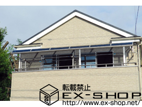 のテラス屋根 プレシオステラス R型 屋根タイプ 連棟 積雪〜20cm対応 施工例