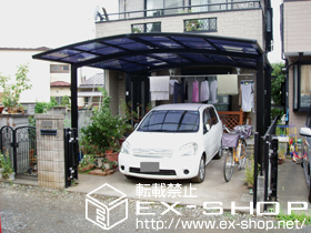 のカーポート カーブポートシグマ? ワイドタイプ 積雪〜20cm対応 施工例