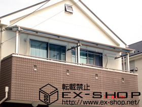 のバルコニー・ベランダ屋根 ヴェクター F型 屋根タイプ 連棟 積雪〜20cm対応 施工例