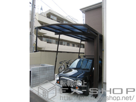 のテラス屋根 ライザーテラスII Ｆ型 テラスタイプ 単体 積雪〜20cm対応 施工例