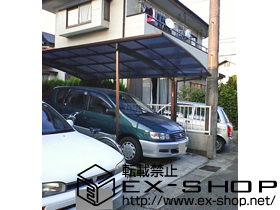 のカーポート プレシオスポート 積雪〜20cm対応＋着脱式サポート　2本入 施工例