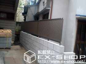 のフェンス・柵 シャレオR6型フェンス　フリーポールタイプ 施工例