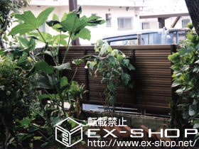 のフェンス・柵 シャレオR5型フェンス　フリーポールタイプ 施工例