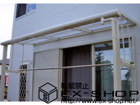 のテラス屋根 ライザーテラスII  F型 テラスタイプ 単体 積雪〜20cm対応 施工例