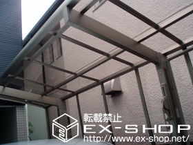 のカーポート カーブポートシグマ? 積雪〜20cm対応＋収納式物干し　【ロング】2本入り 施工例