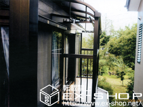 のバルコニー・ベランダ屋根 ヴェクターテラス R型 BC-X型専用タイプ 単体 積雪〜20cm対応 施工例