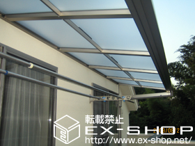 のバルコニー・ベランダ屋根 ライザーテラス?F型 単体 ルーフタイプ 積雪〜20cm対応 施工例