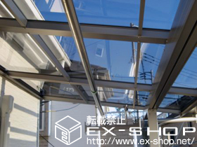 のバルコニー・ベランダ屋根 ライザーテラスII F型 単体 屋根タイプ 積雪〜20cm対応 施工例