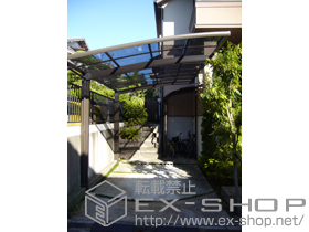 のテラス屋根 ライザーテラスII R型 単体 テラスタイプ 積雪〜20cm対応 施工例