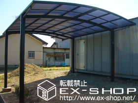 のカーポート カーブポートシグマ? ワイド 積雪〜20cm対応 施工例