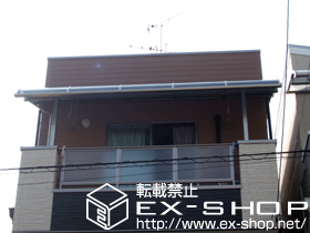 のバルコニー・ベランダ屋根 ライザーテラスII   R型 屋根タイプ 単体 積雪〜20cm対応 施工例