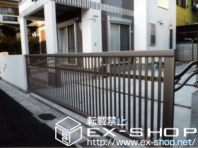 のカーゲート ワイドオーバードアR4型 手動タイプ 施工例