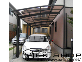 のカーポート カーブポートシグマIII  縦連棟 積雪〜20cm対応 施工例