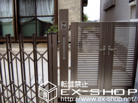 の機能門柱・ポスト ウィルモダンスリム 門柱仕様 施工例