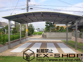 のカーポート カーブポートシグマ? ワイド 積雪〜20cm対応 施工例