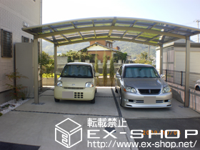 のカーポート カーブポートシグマIII   ワイド 積雪〜20cm対応 施工例