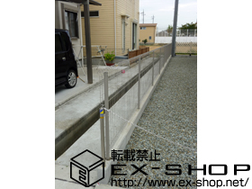 のフェンス・柵 FCS-61型フェンス[自由柱] 施工例