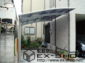 のカーポート カーブポートシグマ? 積雪〜20cm対応＋収納式物干し　標準　2本入 施工例