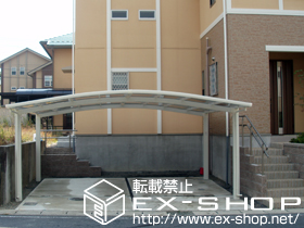 のカーポート カーブポートシグマIII   ワイド 積雪〜20cm対応 施工例