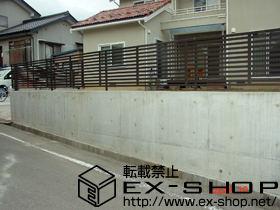 のフェンス・柵 プリレオR3型フェンス[フリーポール] 施工例