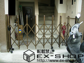 のカーゲート トリップゲートPB型 片開き ノンレールタイプ 施工例