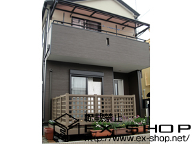 のウッドデッキ リウッドデッキII 標準 単体＋リウッドデッキ門扉＋リウッドデッキフェンス1型 施工例