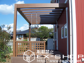 のテラス屋根 リレーリアテラス 単体 積雪〜20cm対応 施工例