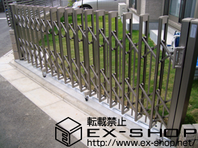 のカーゲート アルシャインPG型R Aタイプ センターレール 片開き[390S] 施工例