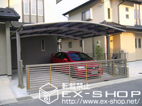 のカーポート カーブポートシグマIII   ワイド 積雪〜20cm対応 施工例