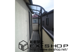 のバルコニー・ベランダ屋根 ライザーテラスII   R型 屋根タイプ 単体 積雪〜20cm対応 施工例