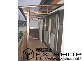 のバルコニー・ベランダ屋根 ヴェクターテラス F型 屋根タイプ 単体 積雪〜20cm対応 施工例