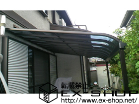 のテラス屋根 ヴェクターテラス R型 テラスタイプ 単体 積雪〜20cm対応 施工例