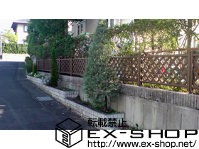 のフェンス・柵 ステイウッドフェンスM1型［間仕切りタイプ］ 施工例