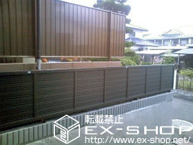 のフェンス・柵 シャレオR5型フェンス フリーポールタイプ 施工例