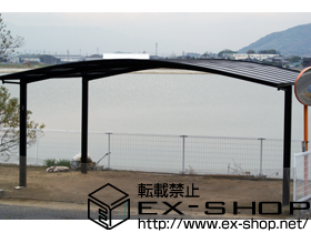 のカーポート カーブポートシグマIII ワイド 積雪〜20cm対応 施工例