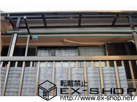 のバルコニー・ベランダ屋根 ライザーテラスII  R型 屋根タイプ 単体 積雪〜20cm対応 施工例