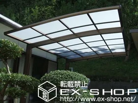 LIXIL リクシル(トステム)のカーポート カーブポートシグマIII 積雪～20cm対応 施工例