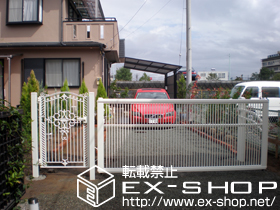 の門扉 フェスタB型 片開き［柱使用］ 施工例