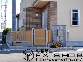 の門扉 ライフモダン門扉MM-YA型 片開き［柱仕様］ 施工例