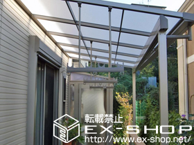 のテラス屋根 ライザーテラスII F型 テラスタイプ 単体 積雪〜20cm対応 施工例