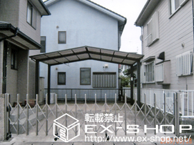 のカーゲート トリップゲート PB型 ノンレール 片開き 施工例