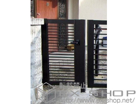 の門扉 エクスライン門扉12型 片開き［門柱使用］ 施工例