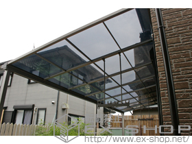 のテラス屋根 ライザーテラスII   F型 テラスタイプ 連棟 積雪〜20cm対応 施工例