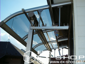 のバルコニー・ベランダ屋根 プレシオステラス R型 単体 屋根タイプ 積雪〜20cm対応 施工例