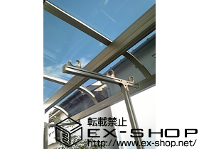 のバルコニー・ベランダ屋根 ライザーテラスII   R型 屋根タイプ 単体 積雪〜20cm対応 施工例